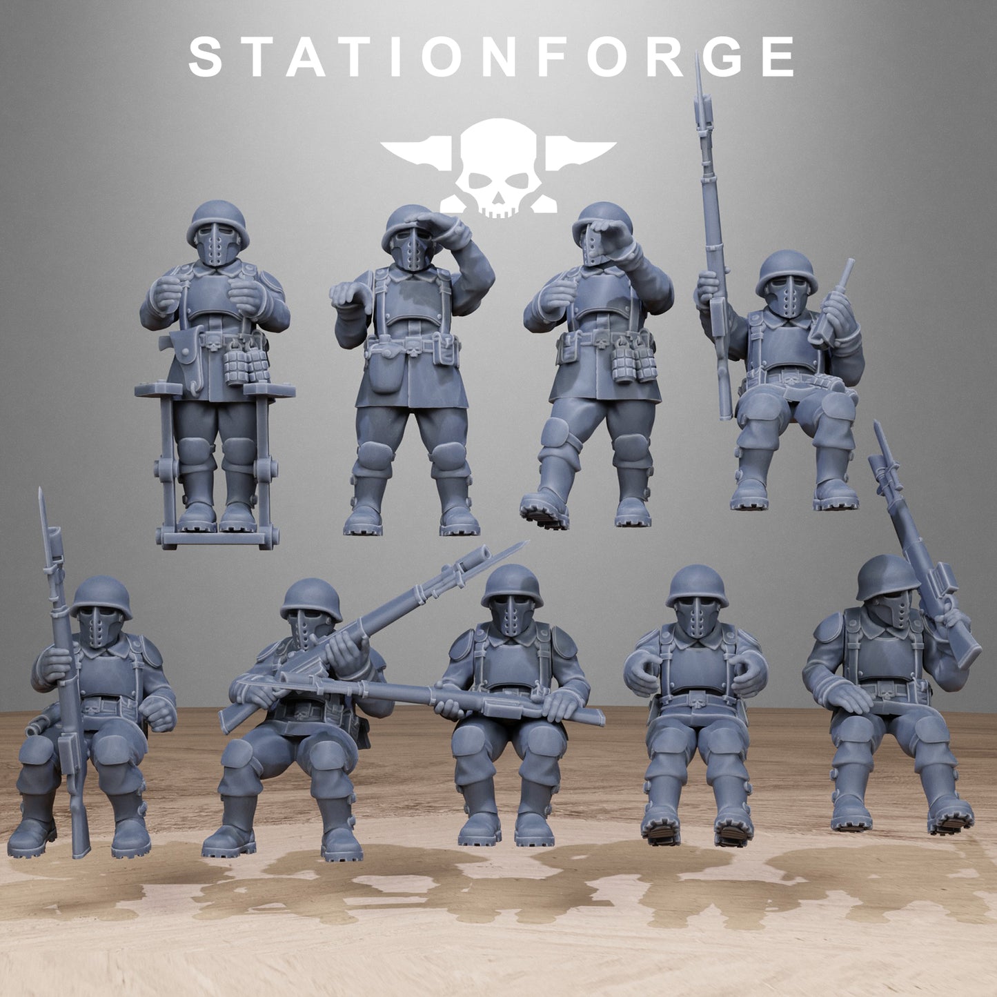 Free Guard Halftrack by Station Forge 28/32mm Heroic Scale Miniature, 150mm, Tank, Resin Model