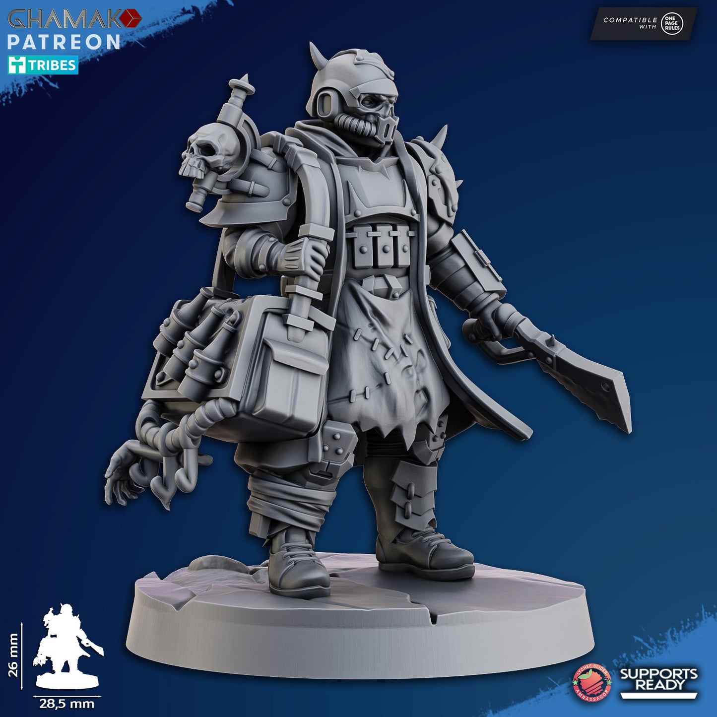 Dictator Squad by Ghamak, 28/32mm Heroic Scale Miniature, 26mm tall, 5 Units