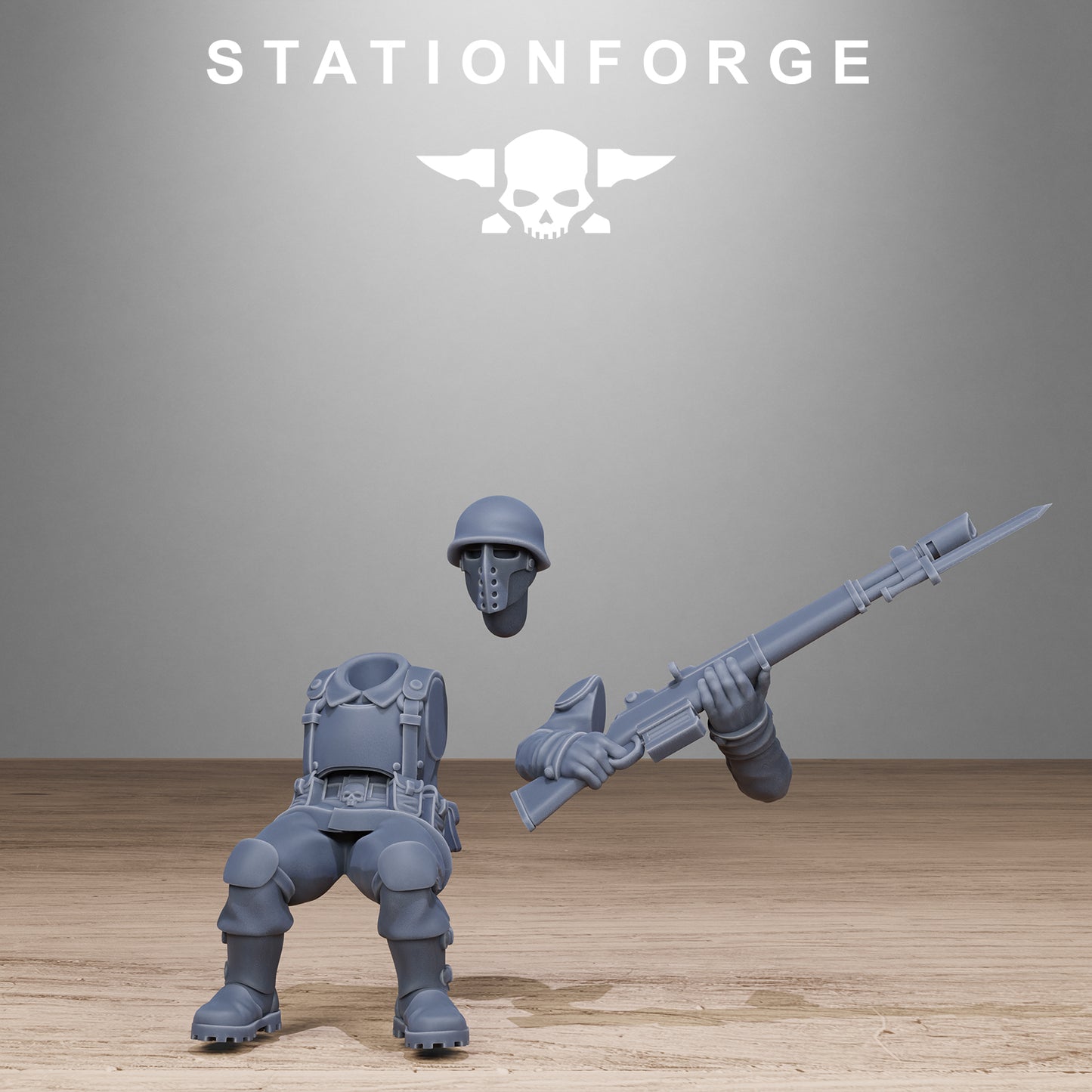 Free Guard Halftrack by Station Forge 28/32mm Heroic Scale Miniature, 150mm, Tank, Resin Model
