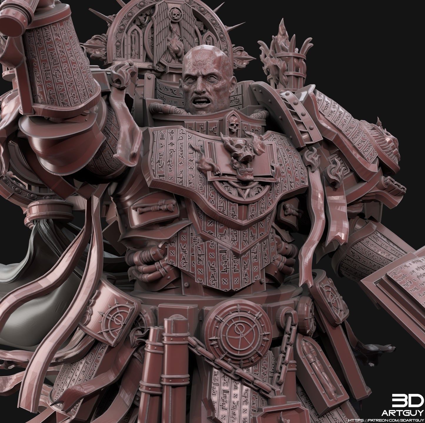 True Believer by 3DArtGuy 28/32mm scale, 50mm or 100m Miniature War Gaming Figure