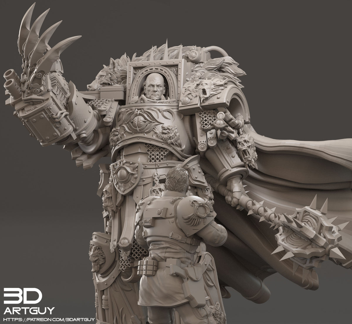 Lord of War by 3DArtGuy – Resin Printed Galactic Progenitor Character