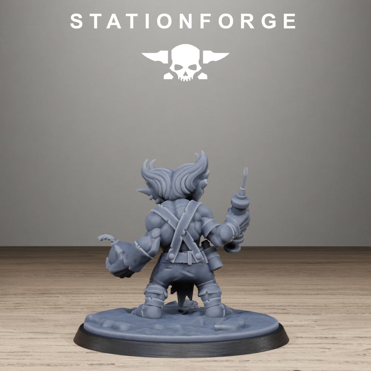 Orkaz Mad Scientist by Station Forge – Resin Printed Grimdark Hero