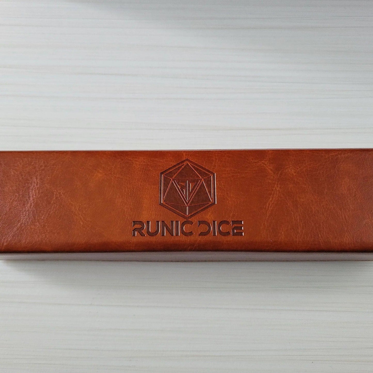 Blue Handmade Sharp Edge Resin DND Dice Set Runic Dice