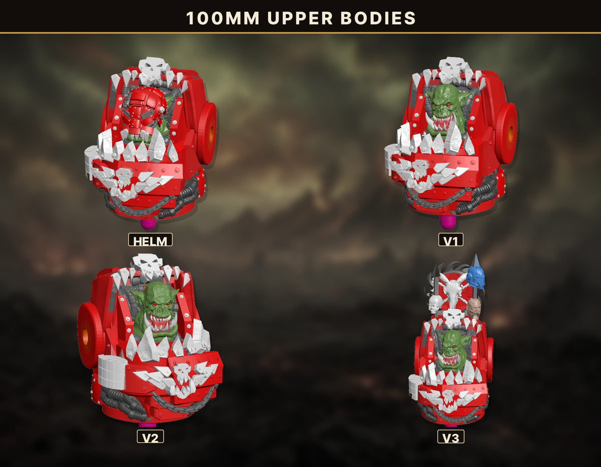 Ork Heavy Armor by 3DArtGuy | 50mm/100mm Scale Resin Printed Miniature