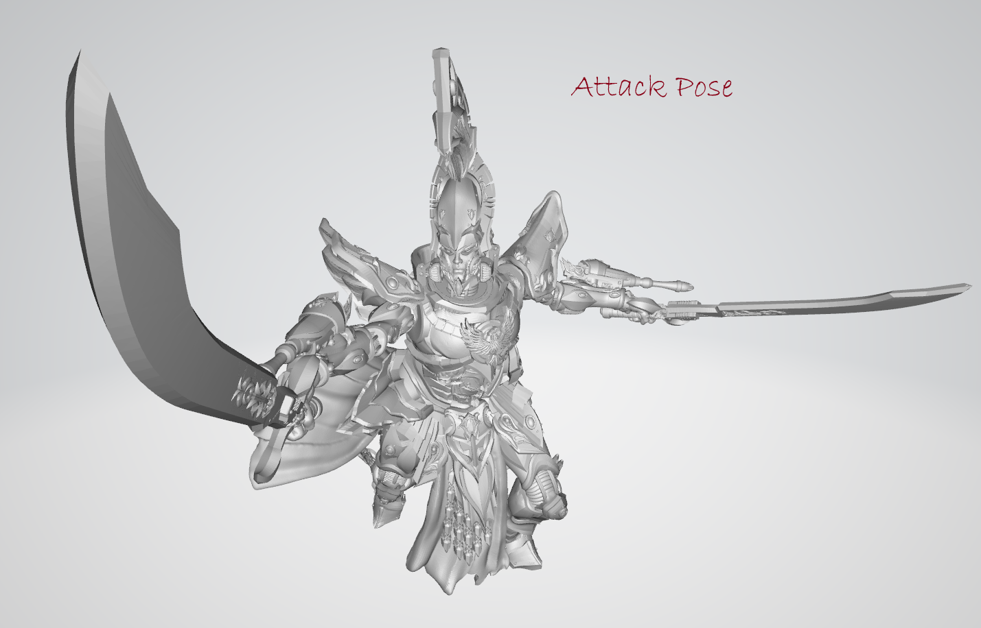 The First Phoenix by 3DArtGuy 32mm scale, 50mm or 100mm, Miniature War Gaming Figure, Grim Dark, Proxy, Space Elf
