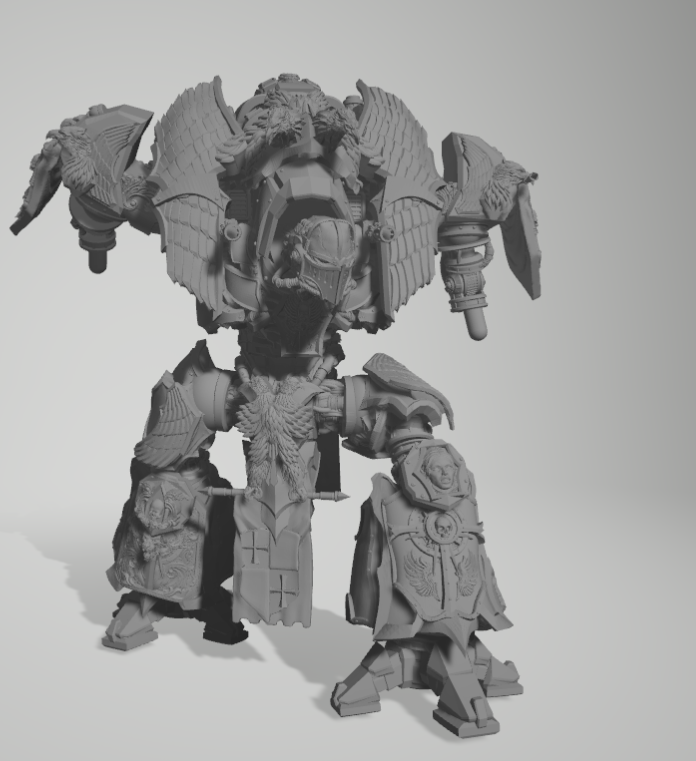 Medieval Mech Knight by 3DArtGuy 32mm scale, 50, 180mm, Miniature War Gaming Figure (Copy)