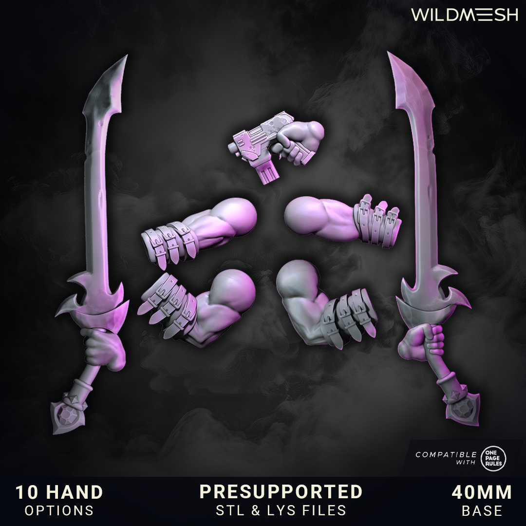 Shards of Excess by Wild Mesh 28/32mm Heroic Scale Miniature, 35mm tall, 3 Units