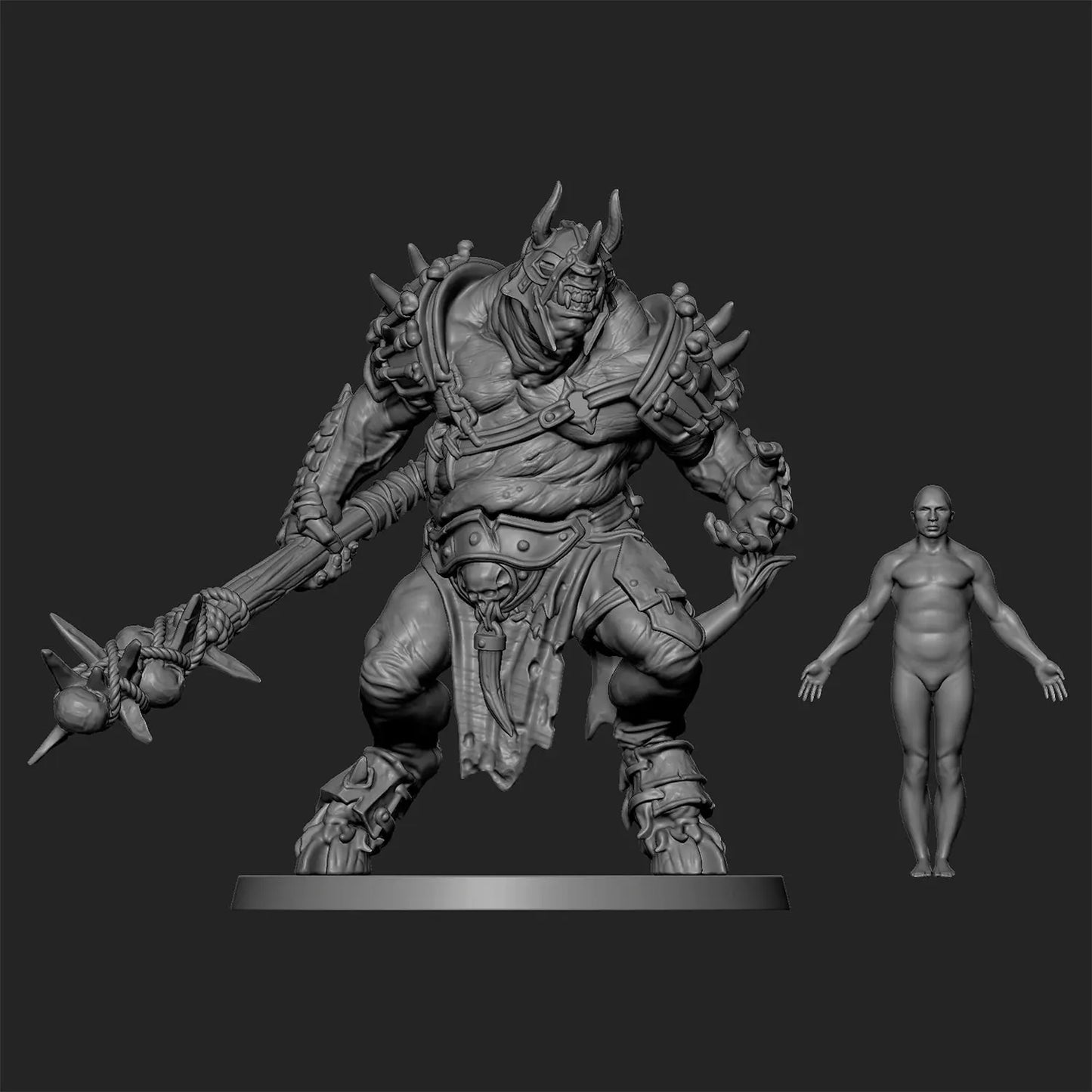 Beastman Brutes by Tales Keeper, 60mm Miniature, 28/32mm Scale, Fantasy War Gaming Figure My Store