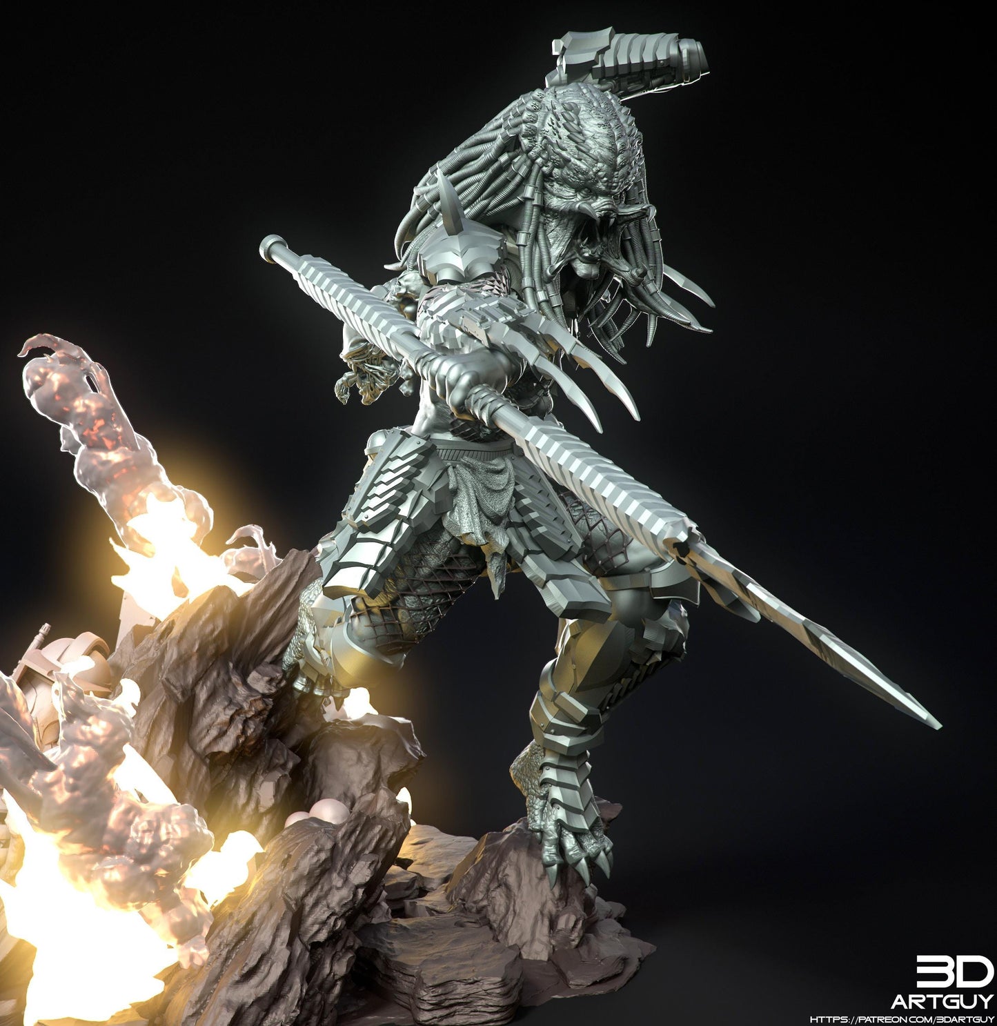 Apex Hunter by 3DArtGuy 50mm or 100m Miniature War Gaming Figure