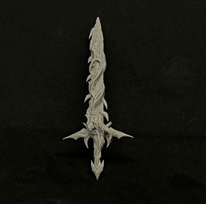 BARKASAR, Preator Of Brutality by Papikels Miniature, 100m tall Miniature, 32mm Scale, War Gaming Figure, Proxy for Trench Crusade