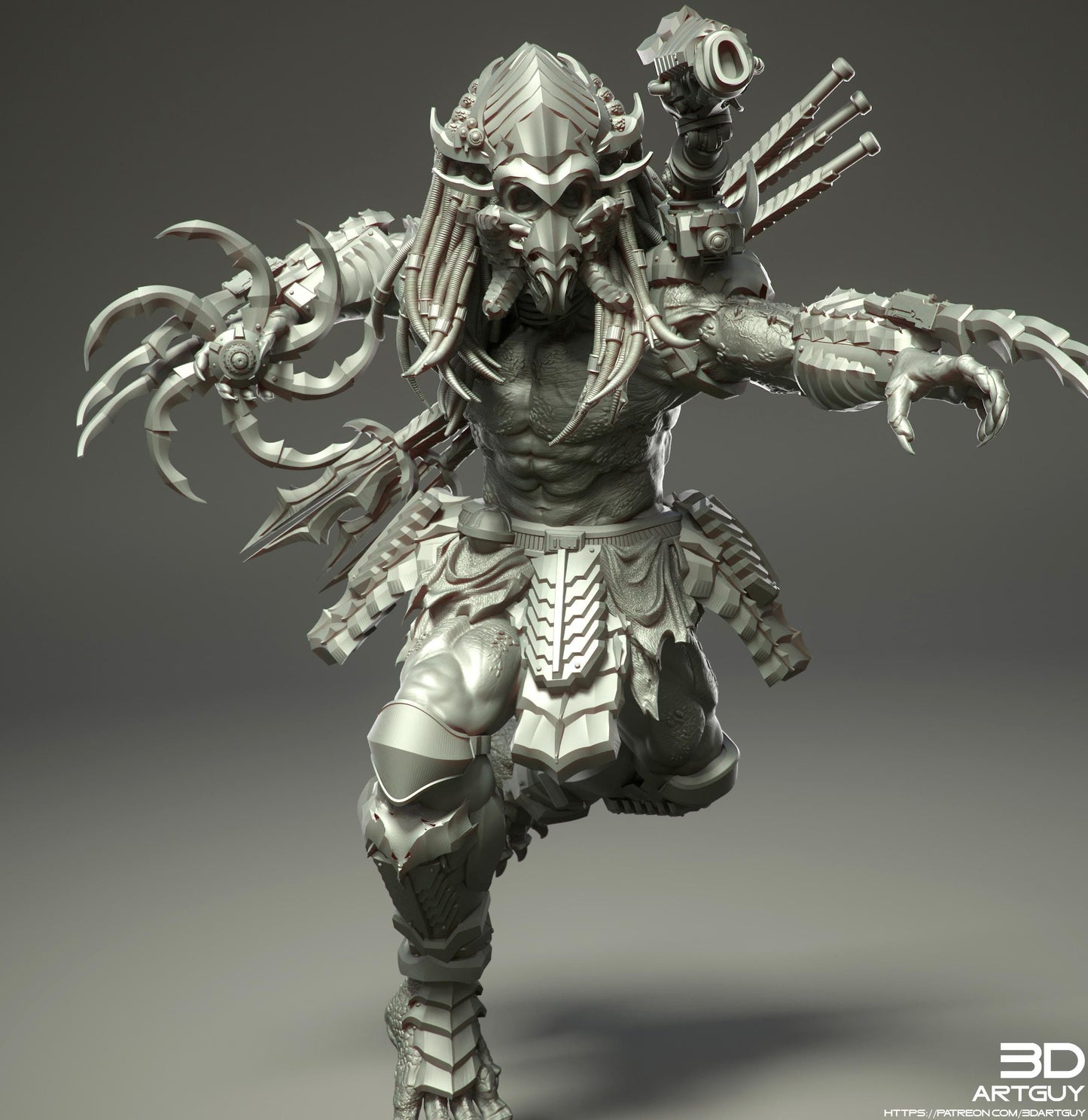 Apex Hunter by 3DArtGuy 50mm or 100m Miniature War Gaming Figure