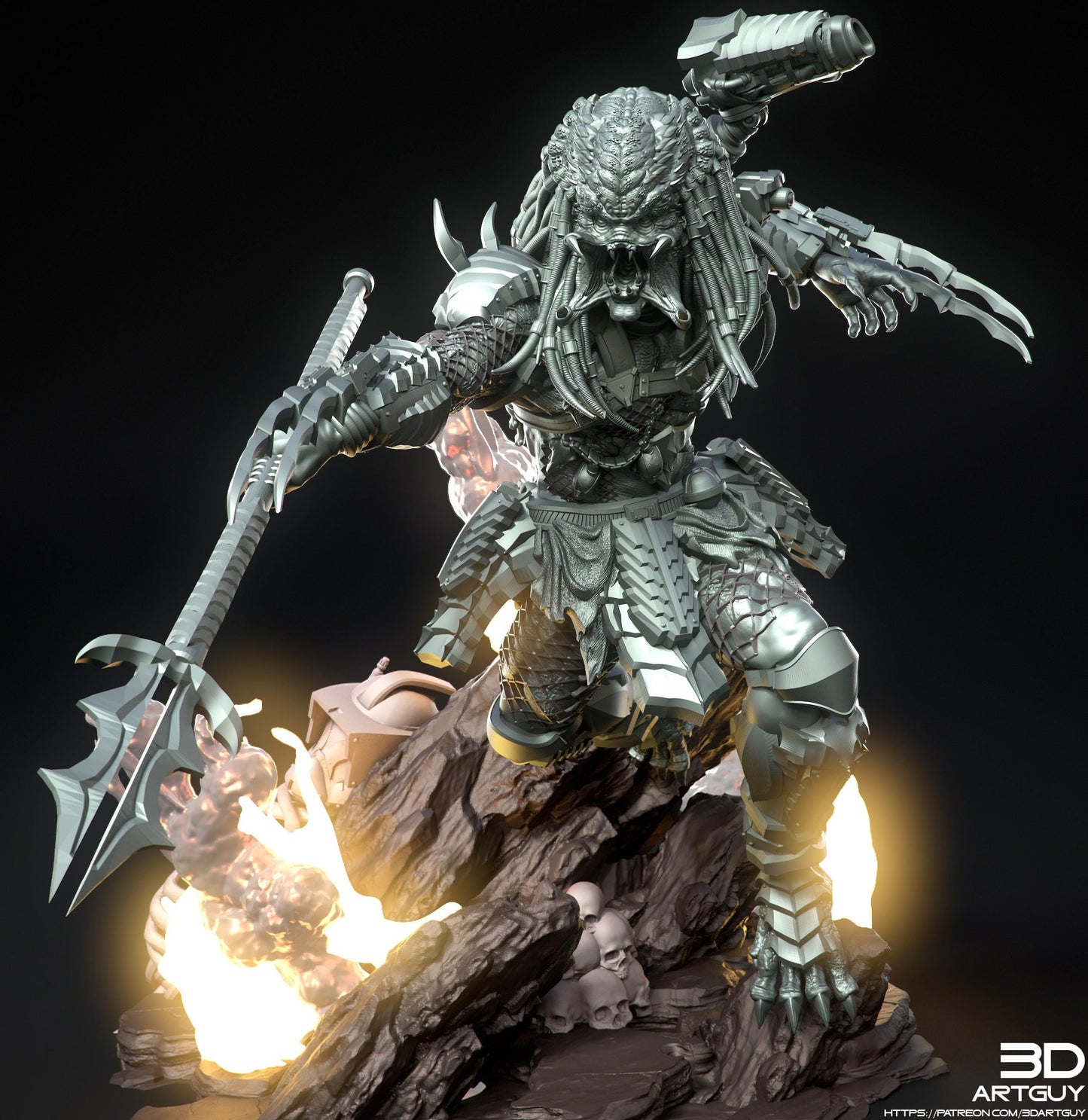 Apex Hunter by 3DArtGuy 50mm or 100m Miniature War Gaming Figure