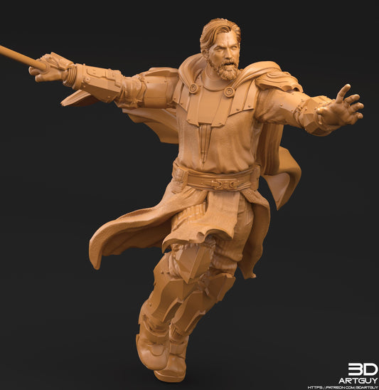 The General by 3DArtGuy 32mm scale, 50mm or 100m Miniature War Gaming Figure, Sci-fi, Proxy, Star Wars