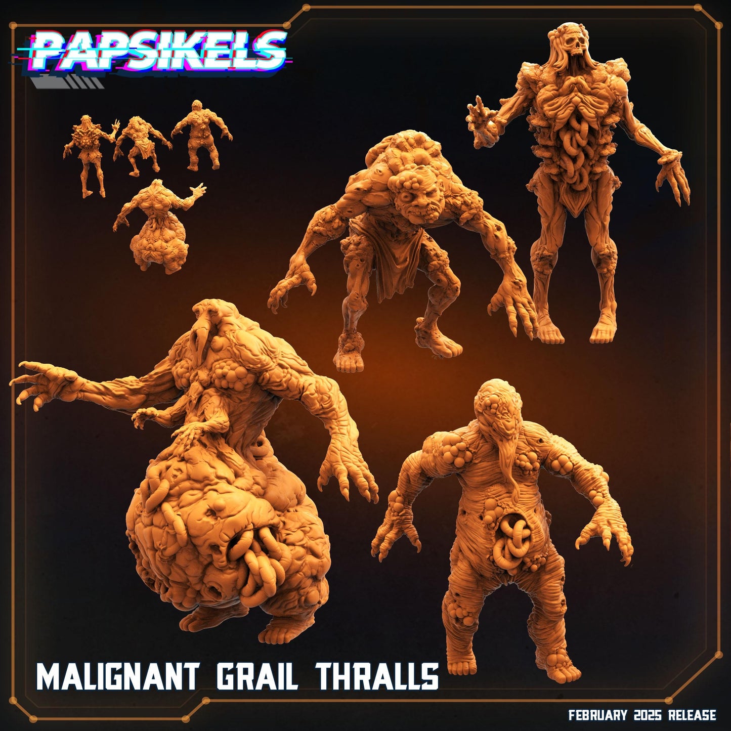 malignant grail thralls, trench crusade proxies, nurgle, 40k, warhammer