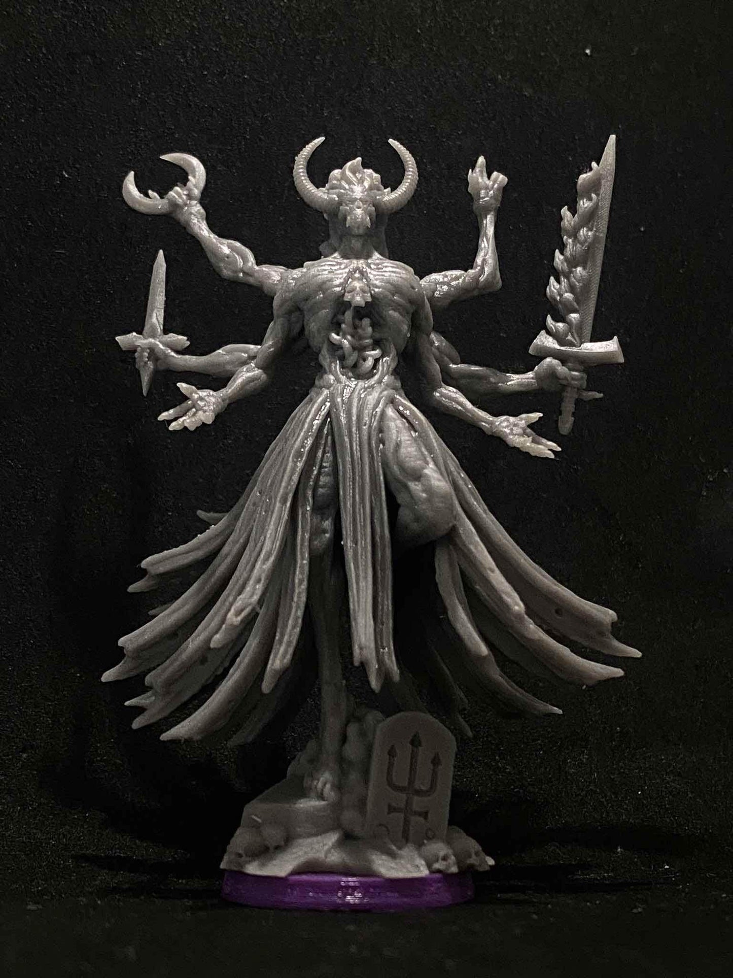 Baphomet Sorcerer by Papikels Miniature, 80mm Miniature, 32mm Scale, War Gaming, Proxy for Trench Crusade, Table top gaming