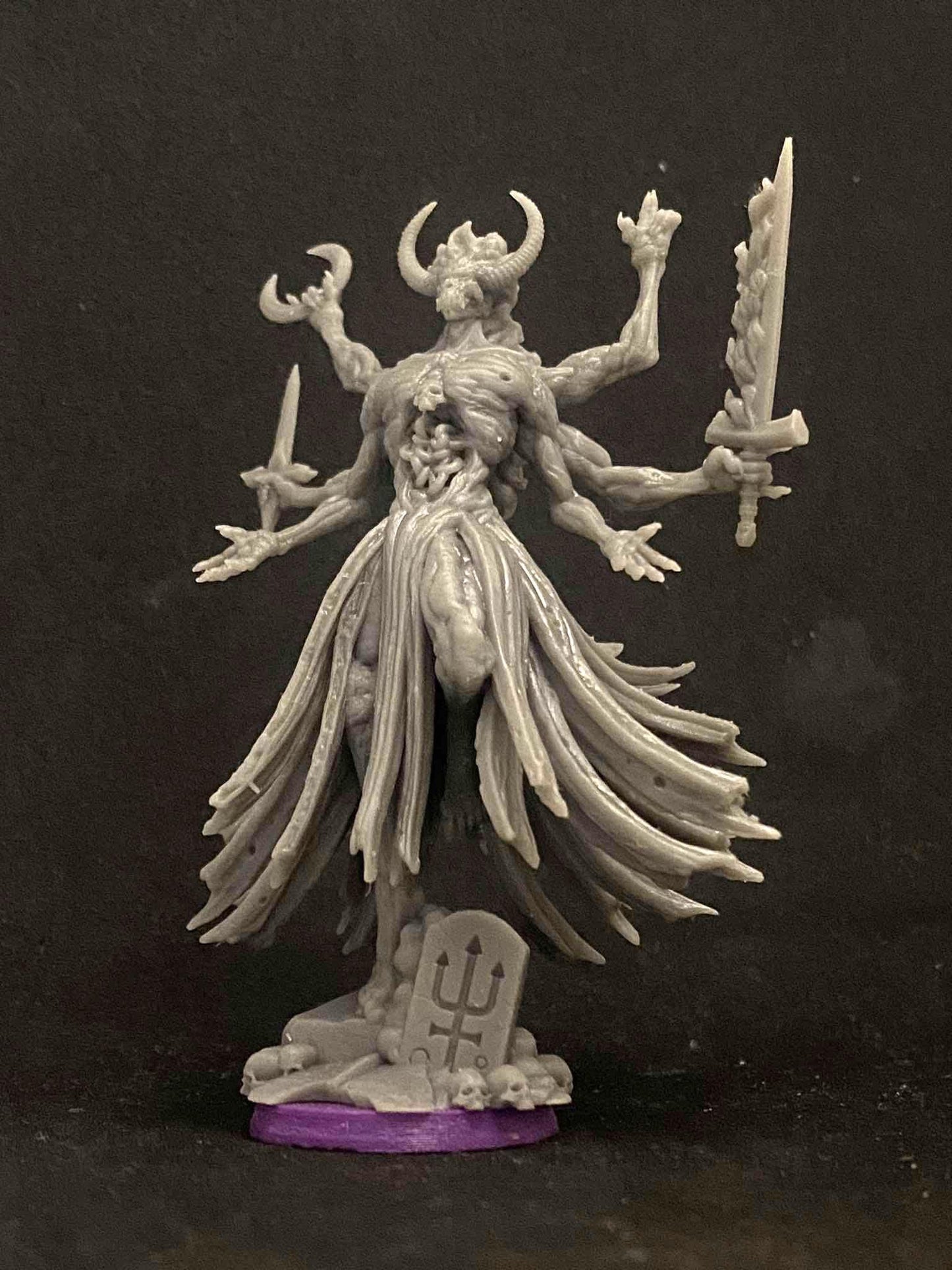Baphomet Sorcerer by Papikels Miniature, 80mm Miniature, 32mm Scale, War Gaming, Proxy for Trench Crusade, Table top gaming