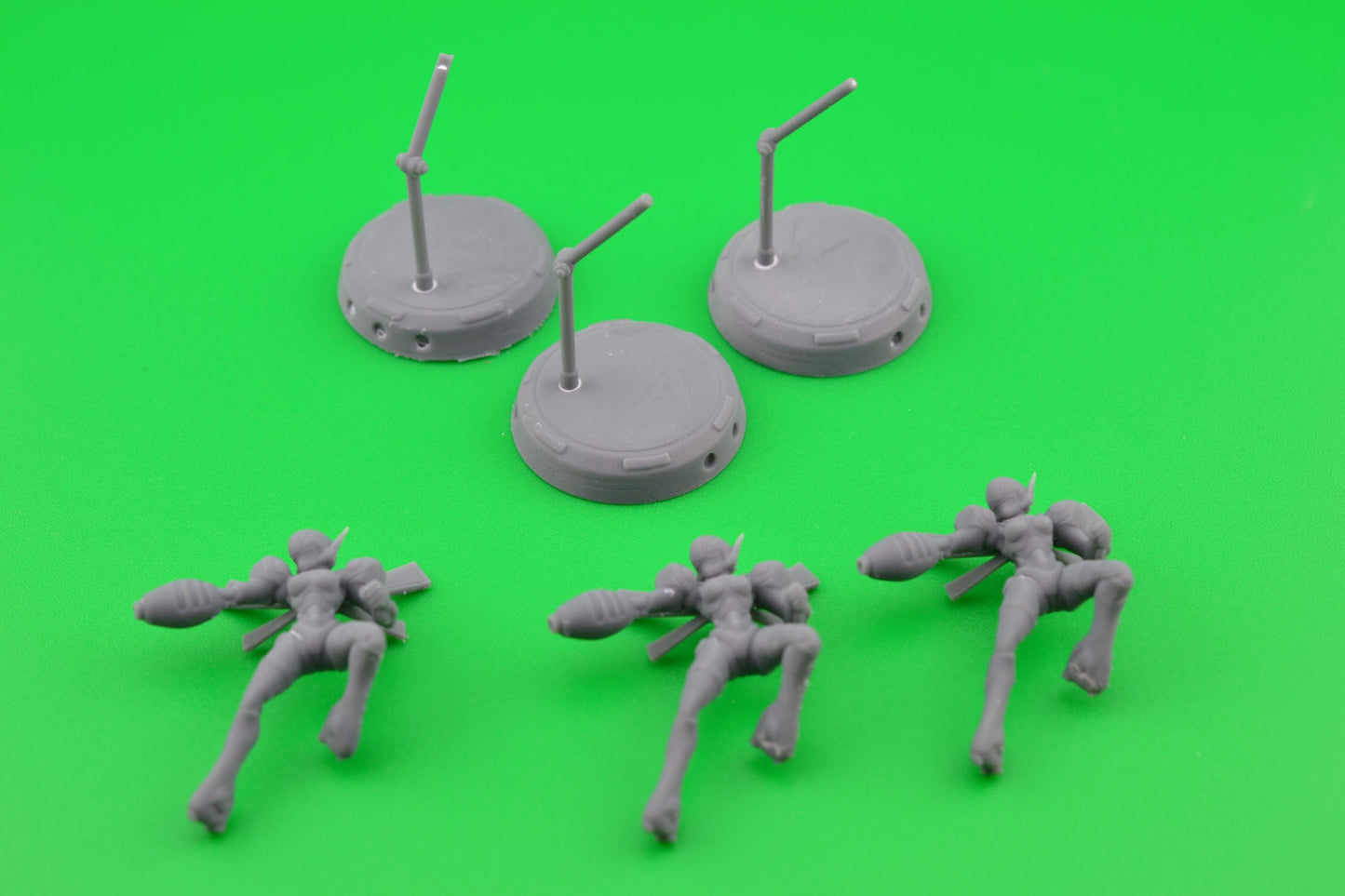 CYBERBABE CHAYUN by Papsiles 32mm scale miniature, Includes base and stand, For any sci-fi or OPR table top games