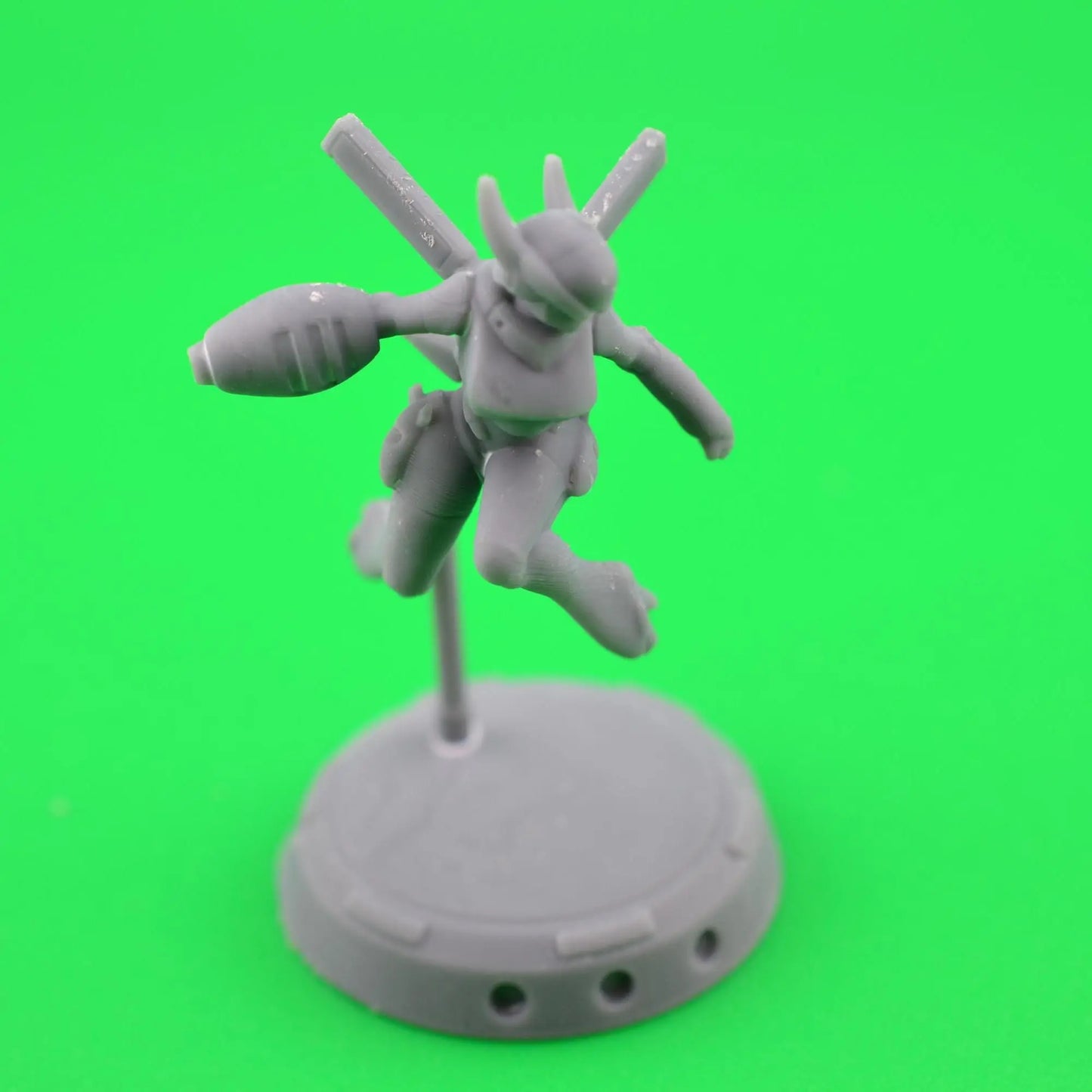 CYBERBABE MOMMO by Papsiles 32mm scale miniature, Includes base and stand, For any sci-fi or OPR table top games