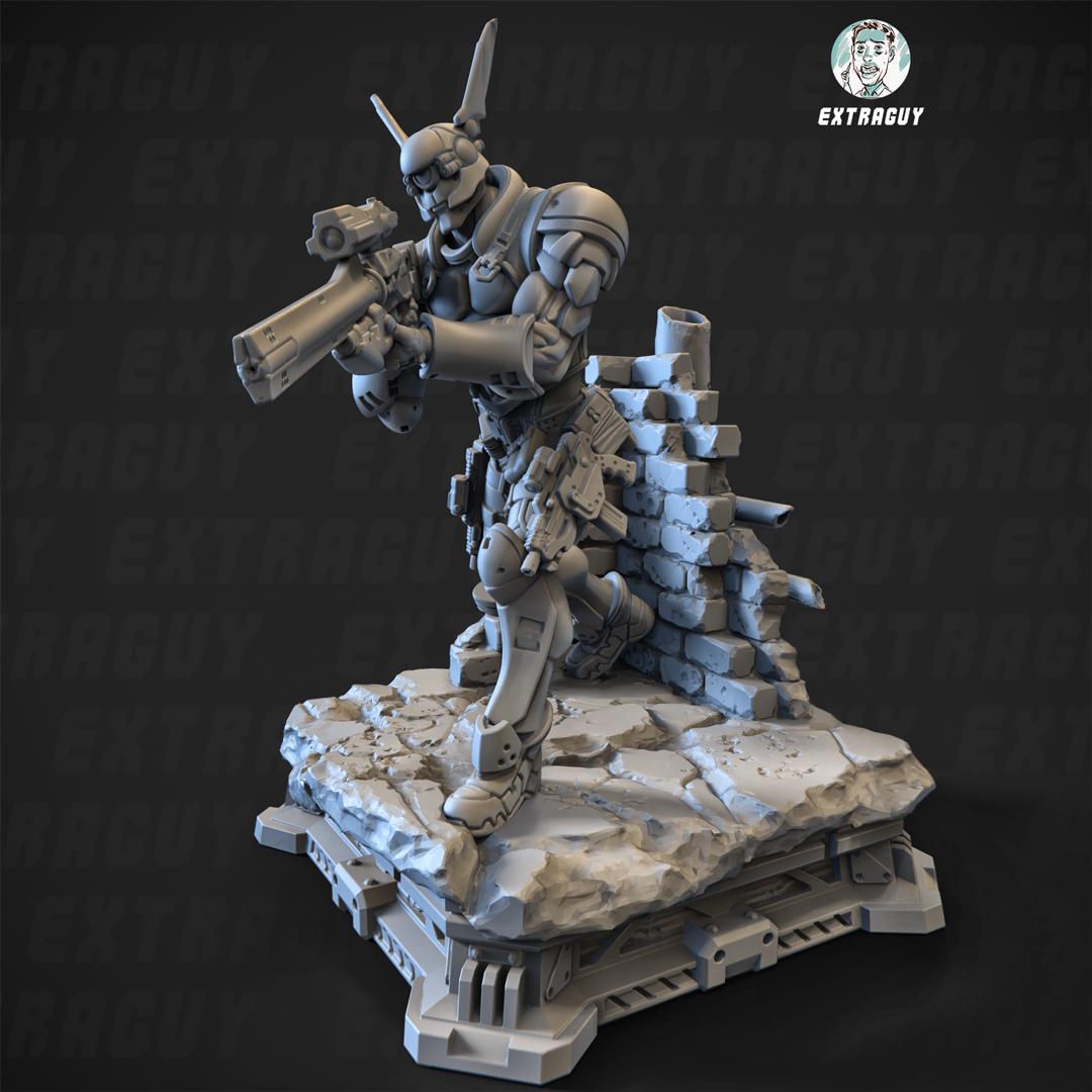 Appleseed Briareos by Extra Guy 32mm or 100mm figure, With Base, Anime, Tabletop, Proxy, Figure