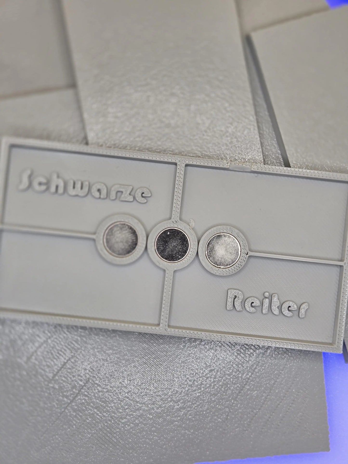 100mm x 50mm Magnetic Rectangle Bases for Miniatures, STL Printed Bases, Mini Bases, Magnetic, PLA Bases, 2mm bracing