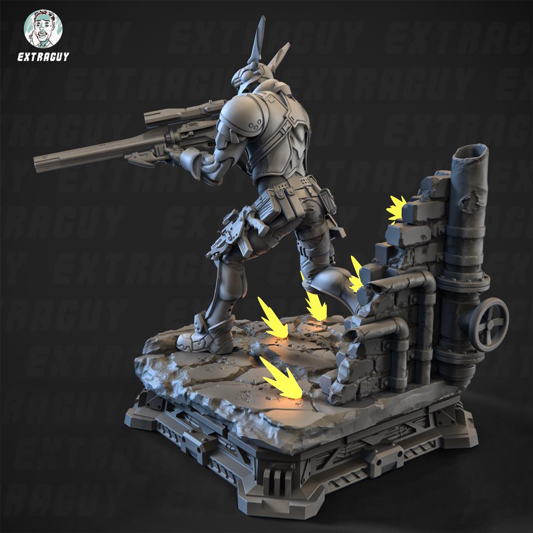 Appleseed Briareos by Extra Guy 32mm or 100mm figure, With Base, Anime, Tabletop, Proxy, Figure