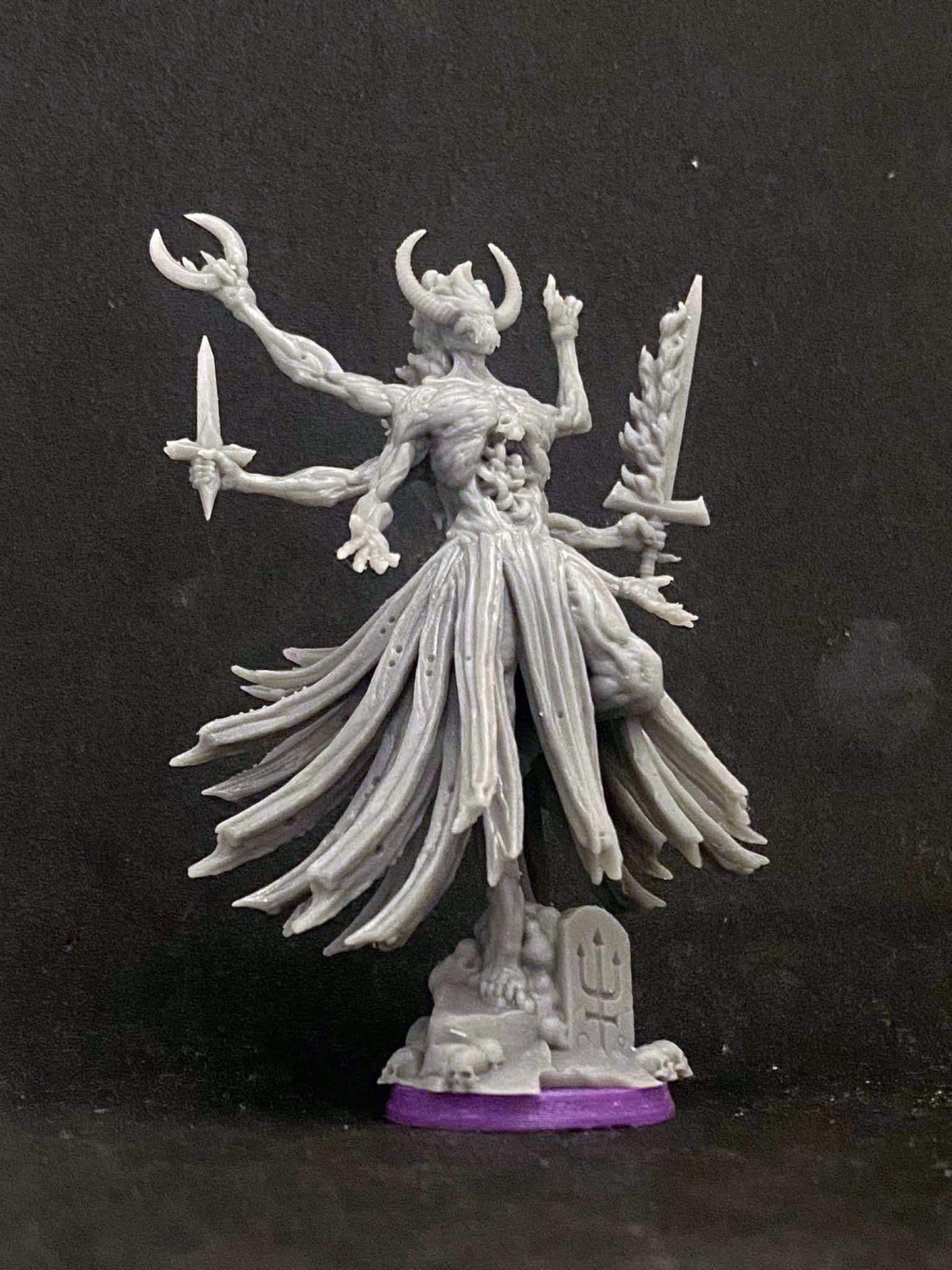 Baphomet Sorcerer by Papikels Miniature, 80mm Miniature, 32mm Scale, War Gaming, Proxy for Trench Crusade, Table top gaming