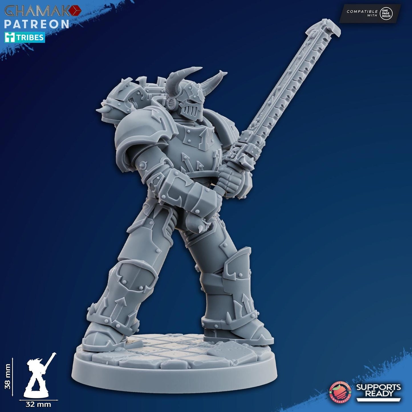 Traitor Militum Melee by Ghamak Sci-fi 28mm Heroic Scale Miniature, 38mm tall, 6-10 Units, Proxy, Grimdark, Sci-Fi, One Page Rules Comp