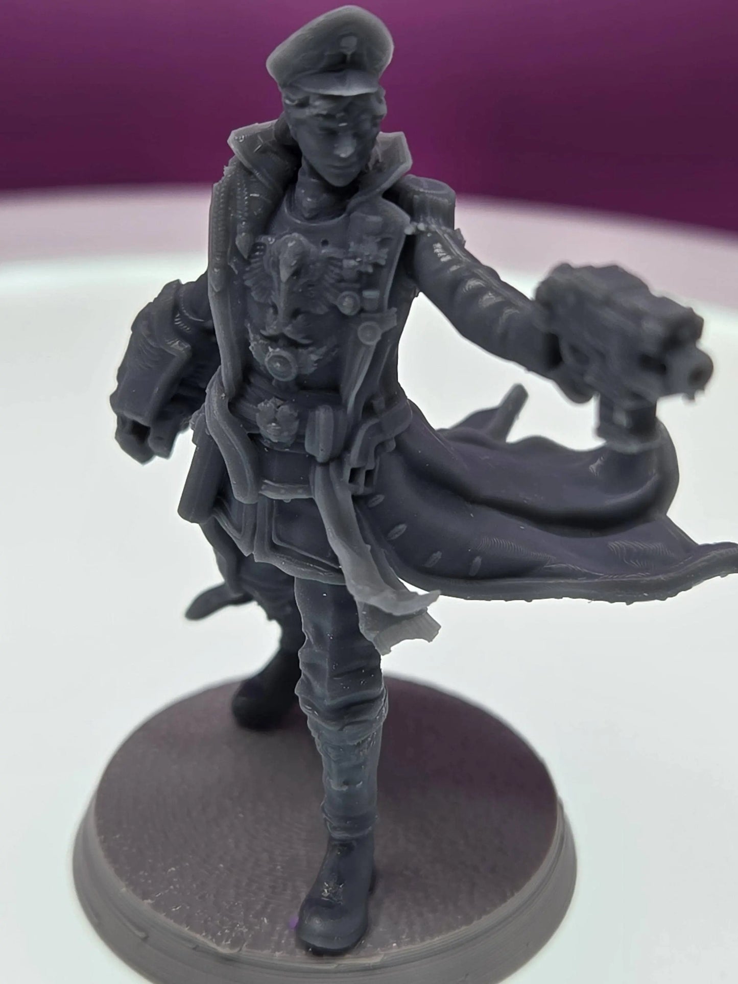Female Officer by 3DArtGuy 32mm scale, 32mm tall, Miniature War Gaming Figure, Grim Dark, Proxy, DnD, Commissar, Guard