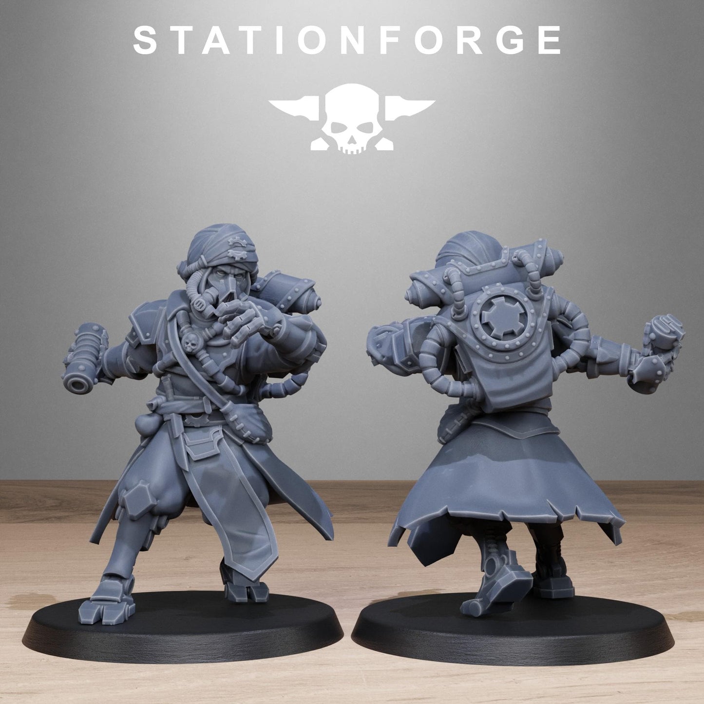 Scavanger Scorchers by Station Forge 28mm Heroic Scale Miniature, 32mm tall, 10 Units, Proxy, Grimdark, Sci-Fi, OPR, Guard, Chaos