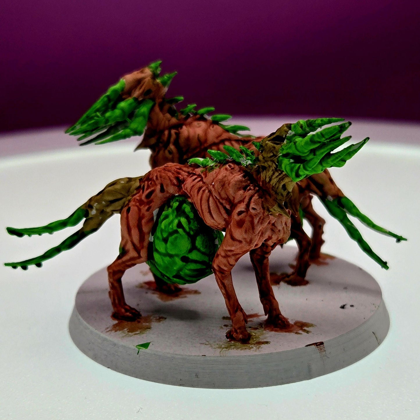 Unholy Infested Hounds by Papikels Miniature, Double Miniature, 32mm Scale, War Gaming, Proxy for Trench Crusade