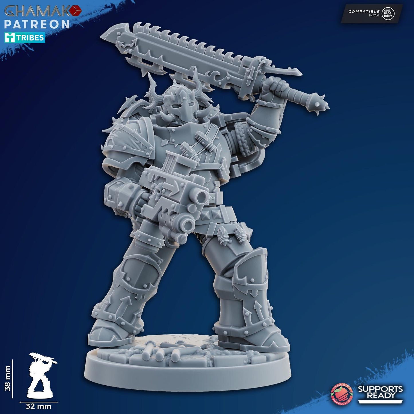 Traitor Militum Melee by Ghamak Sci-fi 28mm Heroic Scale Miniature, 38mm tall, 6-10 Units, Proxy, Grimdark, Sci-Fi, One Page Rules Comp