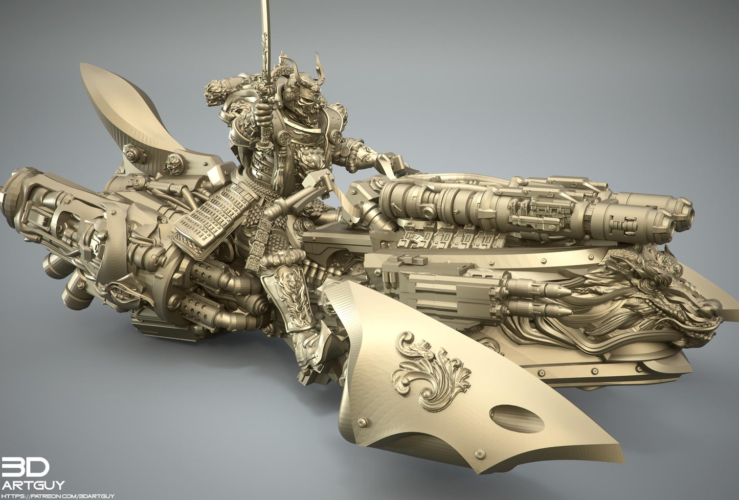 Rider by 3DArtGuy 32mm scale, 50mm or 100mm, Miniature War Gaming Figure