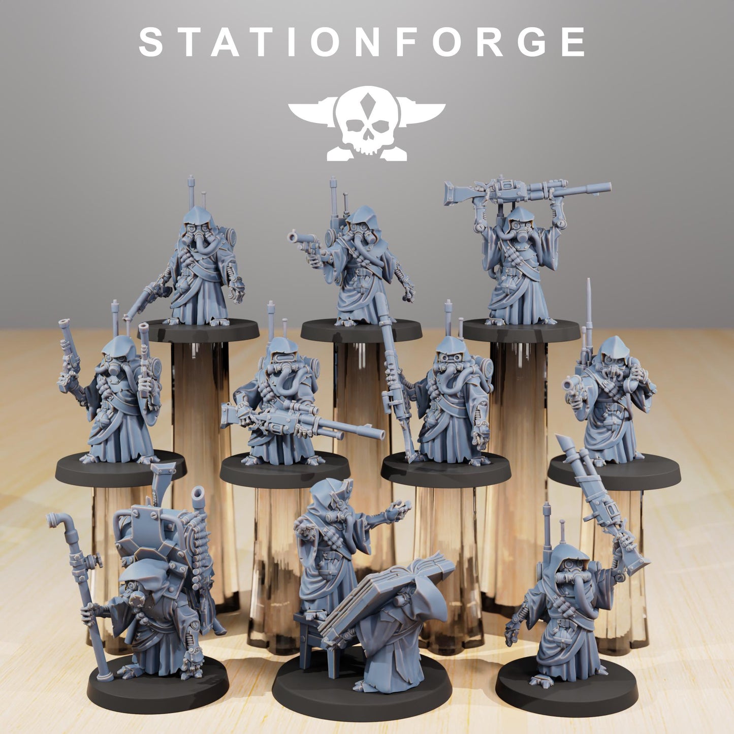 Scavenger Junkard by Station Forge 28mm Heroic Scale Miniature, 28mm tall, 10 Units, Proxy, Grimdark, Sci-Fi, OPR