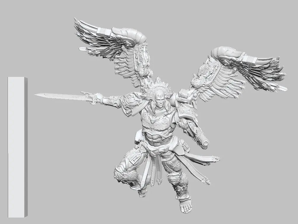 Blood Host Leader by 3DArtGuy 32mm scale, 50mm or 100mm, Miniature War Gaming Figure, Grim Dark, Proxy, Dante