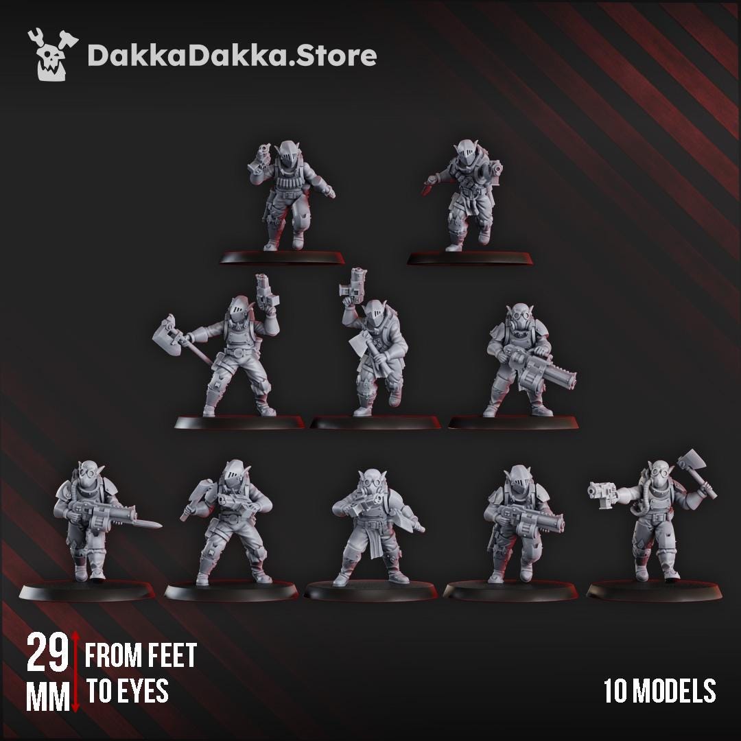 Ork Grotz 10 Man Team