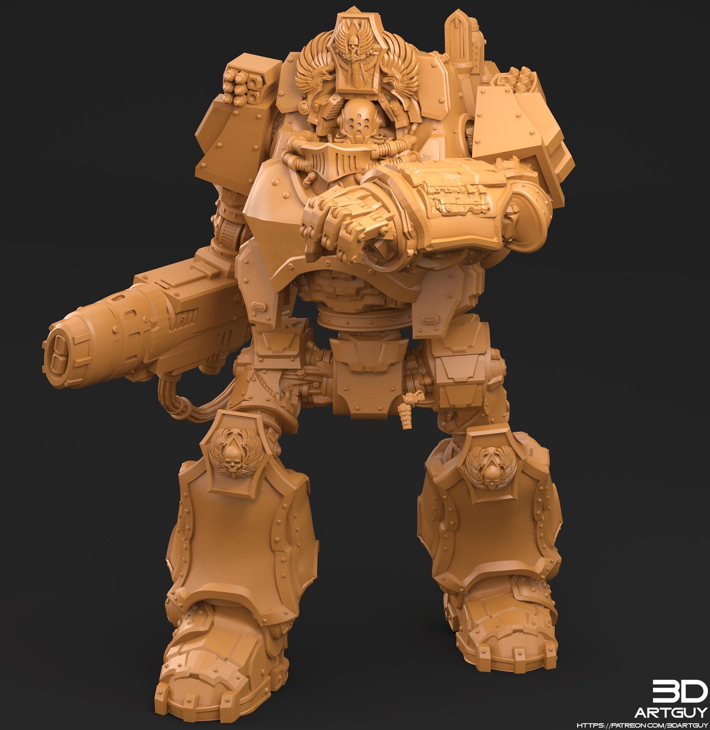 Venerable One by 3DArtGuy 32mm scale, 50mm or 100mm, Miniature War Gaming Figure