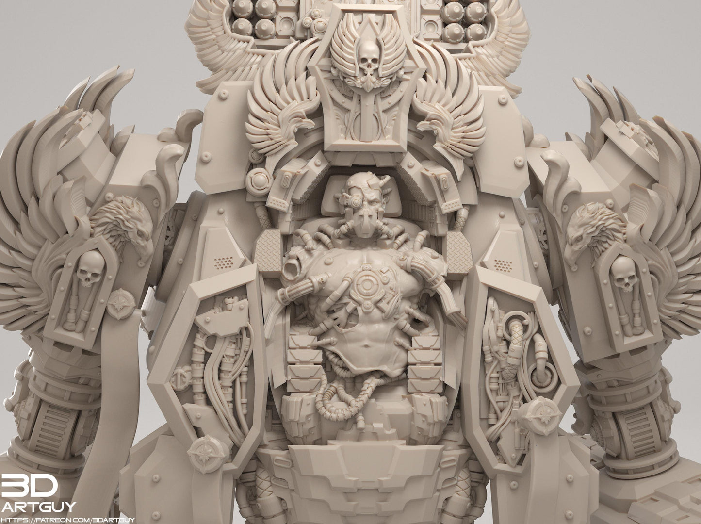 Venerable One by 3DArtGuy 32mm scale, 50mm or 100mm, Miniature War Gaming Figure