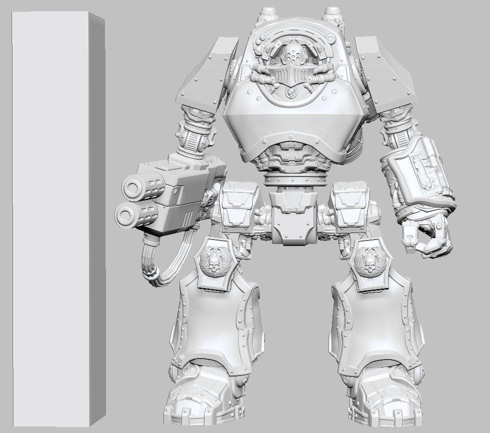 Venerable One by 3DArtGuy 32mm scale, 50mm or 100mm, Miniature War Gaming Figure