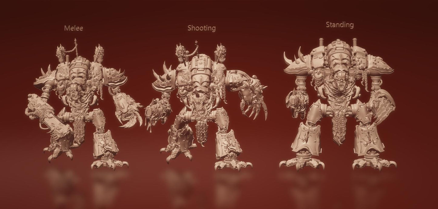 Corrupted Knight by 3DArtGuy 32mm scale, 50, 100, 185mm, Miniature War Gaming Figure