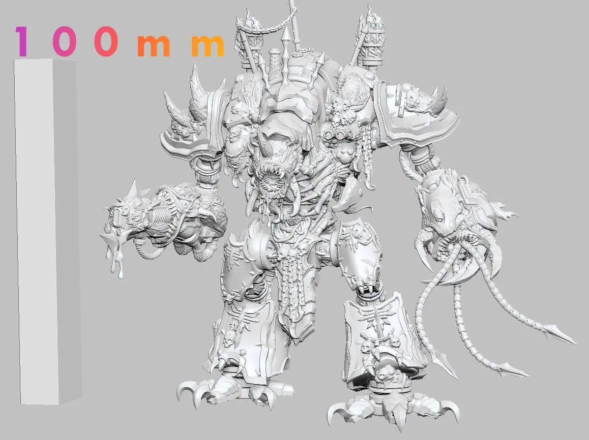 Corrupted Knight by 3DArtGuy 32mm scale, 50, 100, 185mm, Miniature War Gaming Figure