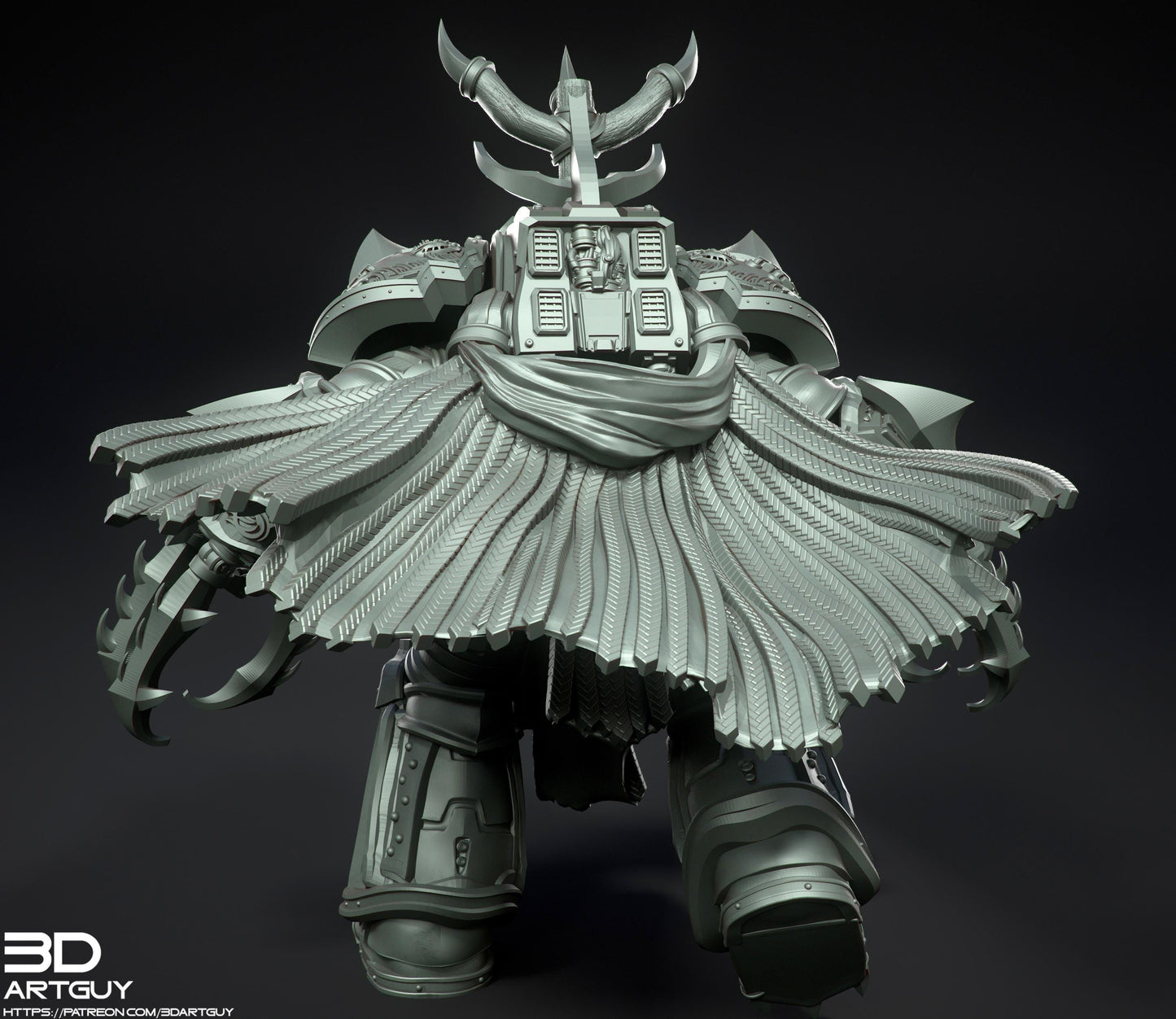 Giant Shark by 3DArtGuy 32mm scale, 50mm or 100mm, Miniature War Gaming Figure
