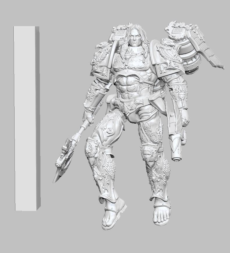 Blood Host Leader by 3DArtGuy 32mm scale, 50mm or 100mm, Miniature War Gaming Figure, Grim Dark, Proxy, Dante