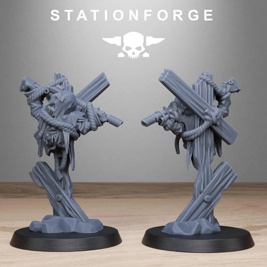 GrimGuard Objective Markers by Station Forge 28mm Heroic Scale Miniature, 10 Markers, Proxy, Grimdark, Sci-Fi, OPR, Trench Crusade