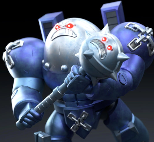 Hate Monger by 3DArtGuy Hate Mace pose, painted designer render on a dark background