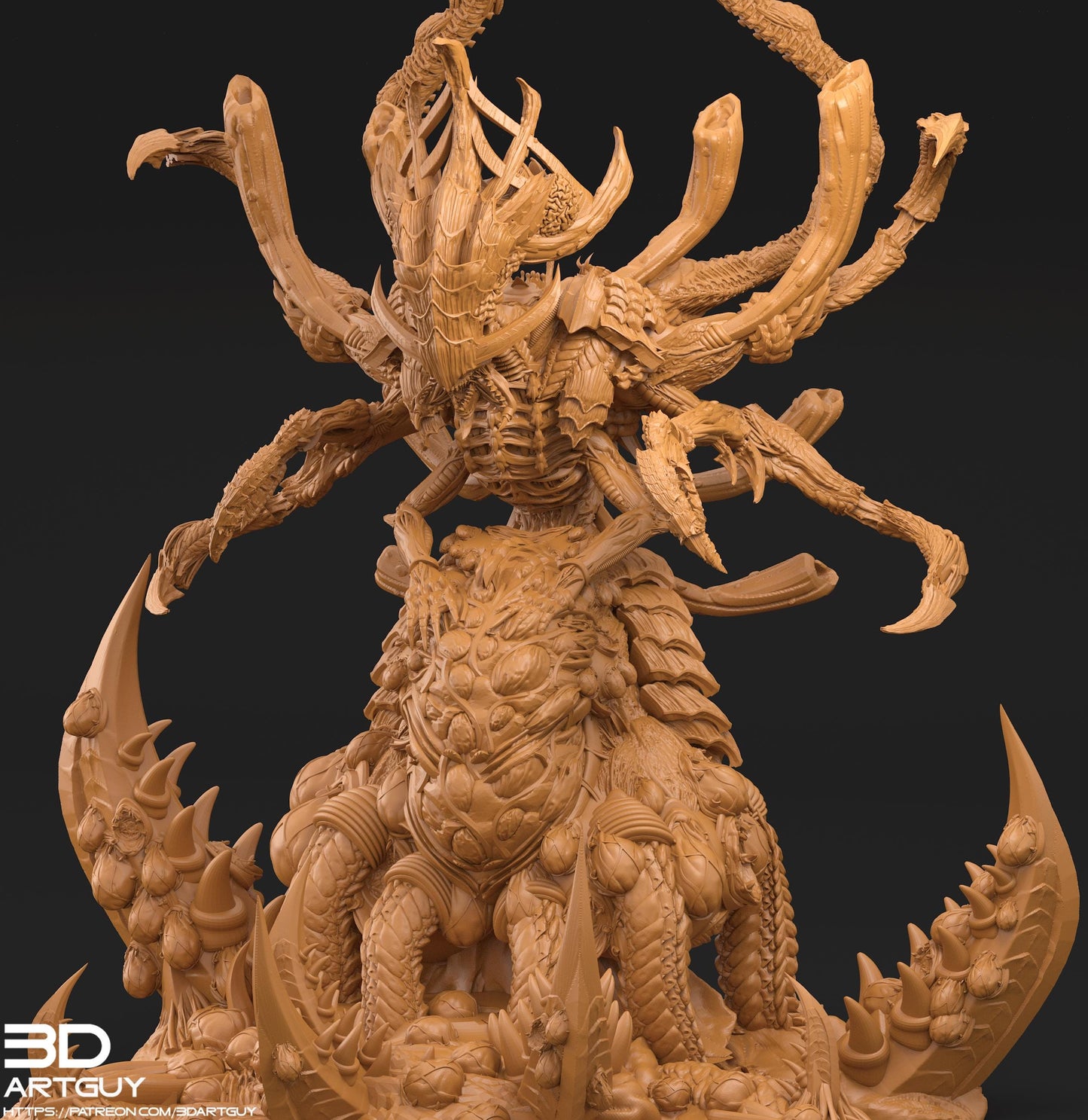 Matriarch (Birthing) by 3DArtGuy 32mm scale, 50mm or 100mm, Miniature War Gaming Figure