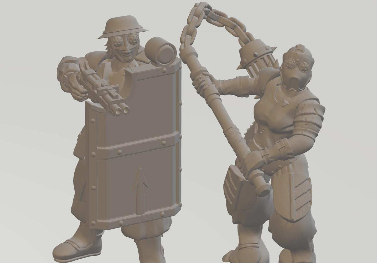Sisterhood of the Crusade by Ratman Forge 32mm scale miniature, Includes base and stand, For any sci-fi, Grim Dark or OPR, Trench Crusade