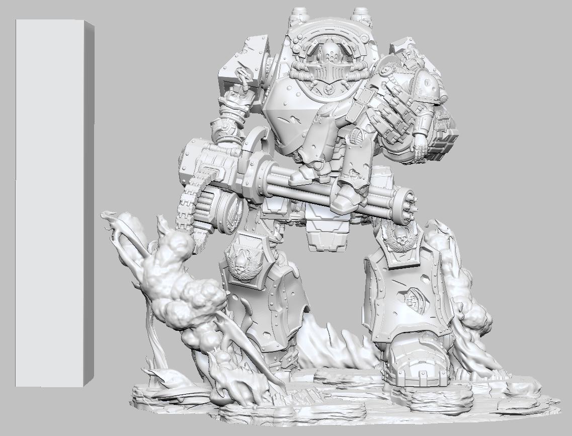 Venerable One by 3DArtGuy 32mm scale, 50mm or 100mm, Miniature War Gaming Figure