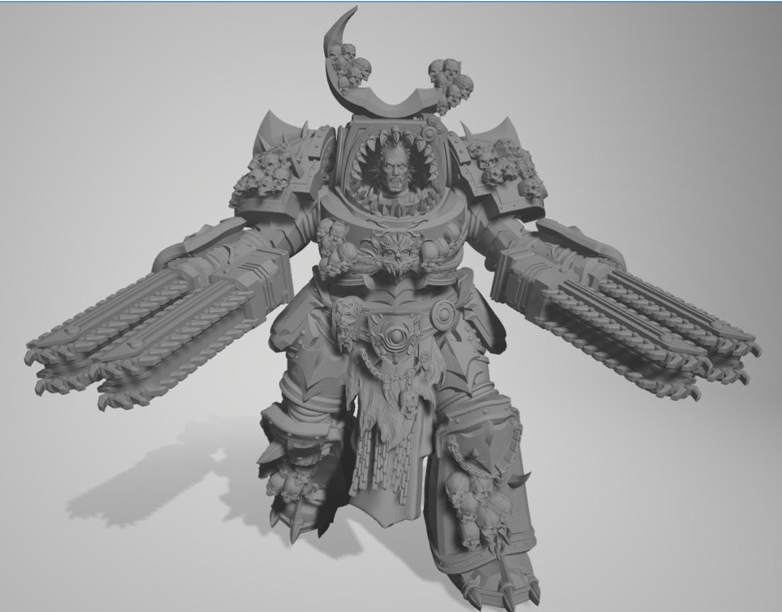 Giant Shark by 3DArtGuy 32mm scale, 50mm or 100mm, Miniature War Gaming Figure