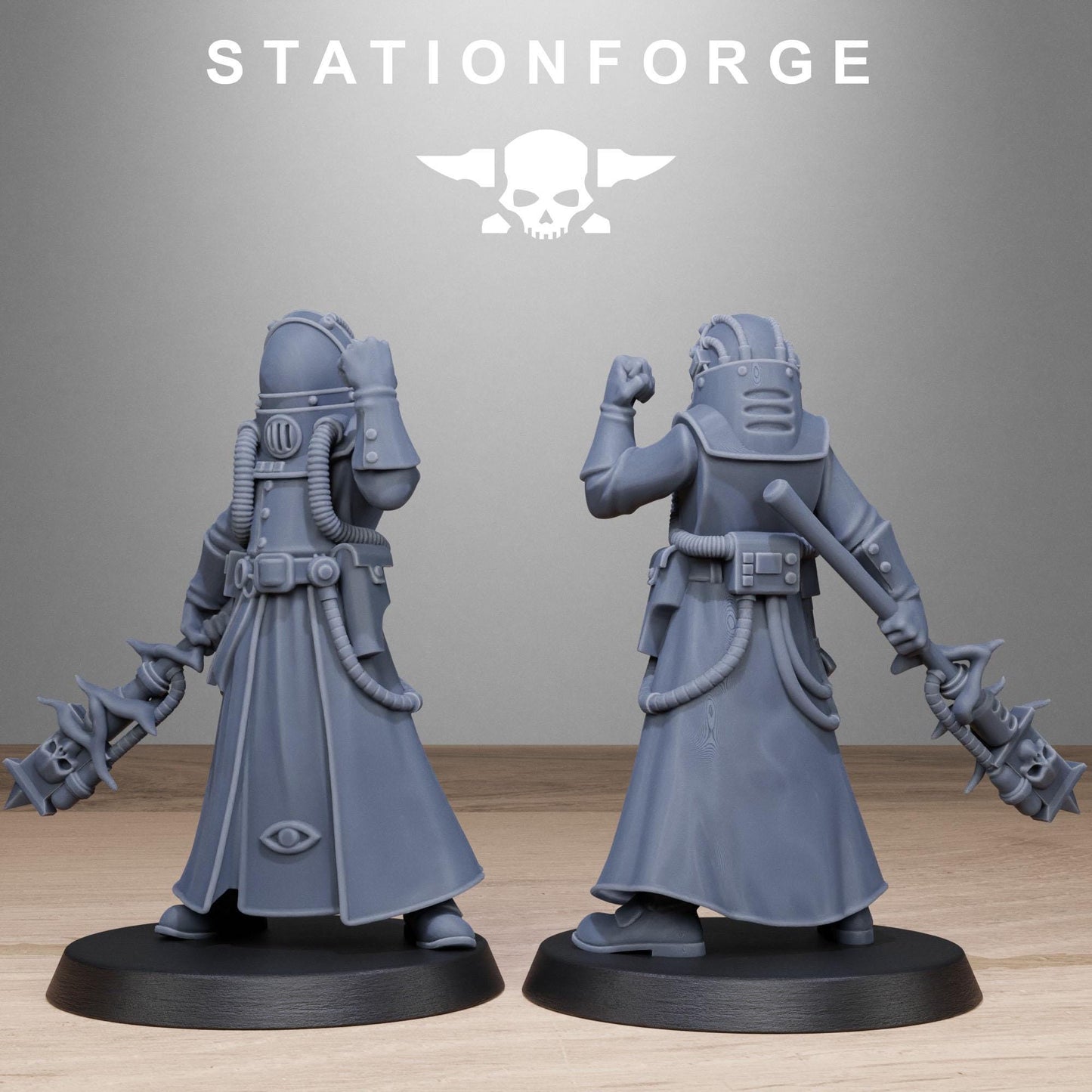 GrimCorp Seers by Station Forge 28/32mm Heroic Scale Miniature, 32mm tall, 10 Units