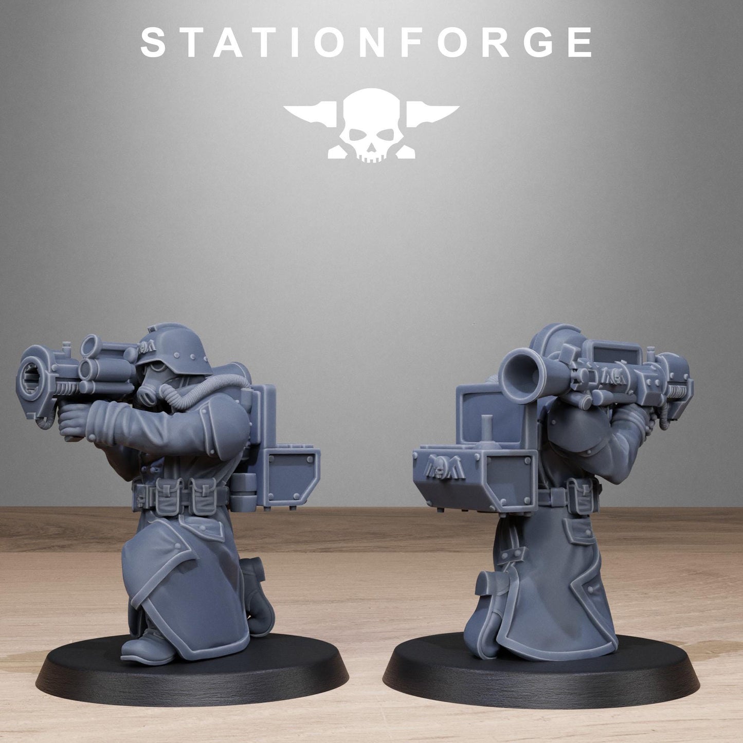 Grimguard Rocketers by Station Forge 28/32mm Heroic Scale Miniature, 34mm tall, 10 Units